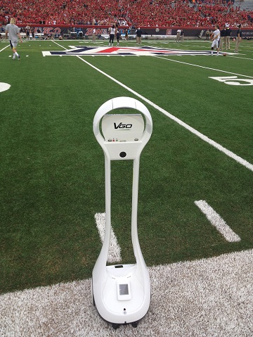 VGo at the sidelines at the University of Arizona Stadium