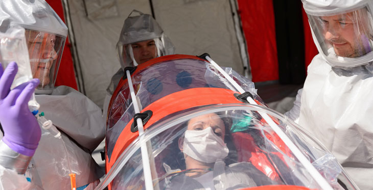 Ebola patient care through telemedicine