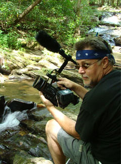 Greg Hales shooting footage for one of his projects.