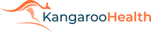 KangarooHealth logo with an abstract kangaroo and the company name.
